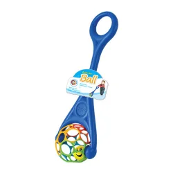 Дитяча каталка на палиці 3201(Blue) куля з брязкальцем, 61х19х14 см