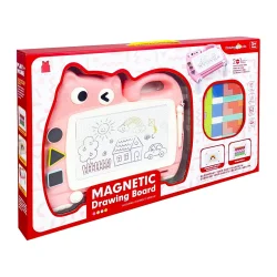 Магнітна дошка для малювання "Котик" 2 в 1 QY228(Pink) тетріс, пазли
