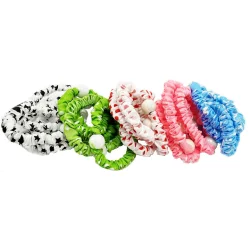 Набір резинок для волосся 0303-1075 різнокольорові, 20 штук, з намистиною