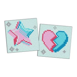 Алмазна мозаїка "LOL Surprise! Зірка і розбите серце" AMG1187 на самоклеючій основі 9x9 см