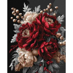 Картина за номерами "Квітковий спокій" ©art_selena_ua KHO3343, 40х50 см 