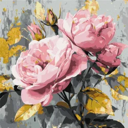 Картина за номерами "Делікатна краса" ©art_selena_ua KHO3346, 40х40 см