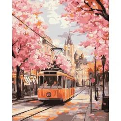 Картина за номерами "Рожевий шлях" ©art_selena_ua KHO6388, 40х50 см