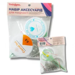 Набір для створення прикрас "Срібний" NATVS ножиці, 50 застібок