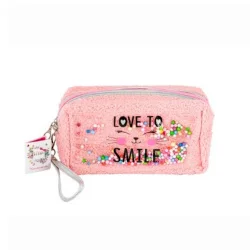 Дитяча косметичка "Love to Kiss" T24810(рожевий) плюшева