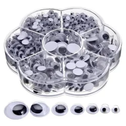 Декоративні оченята для творчості RESTEQ, різних розмірів