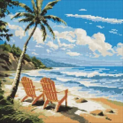 Алмазна мозаїка "Світ для закоханих" AMO7984, 40х40 см