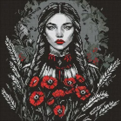 Алмазна мозаїка "Жіноча сила" AMO8223, 40х40 см