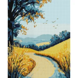 Алмазна мозаїка "Польова дорога" DBS1267, 40х50 см