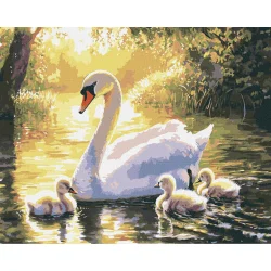 Картина за номерами "Вечірній заплив" KHO6715, 40х50 см