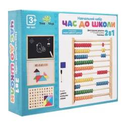 Дерев'яна іграшка Набір першокласника Woody MD 1601 українська мова