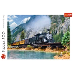 Пазли - (500 елм.) - "Гірський потяг" / Trefl
