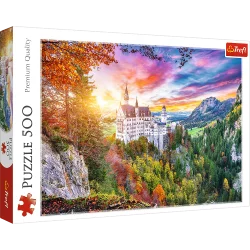 Пазли - (500 елм.) - "Вид на замок Нойшванштайн"