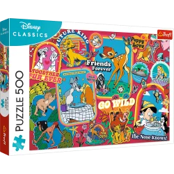 Пазли - (500 елм.) - "Дісней крізь роки" / Дісней / Trefl