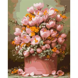 Картина за номерами "Букет рожевих тюльпанів" LW3212-01, 40х50 см