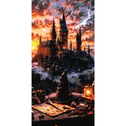 Картина за номерами "Атмосфера магії Хогвартс" LW5172, 40х80 см