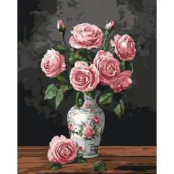 Картина за номерами "Трояндовий букет" 13164-AC 40х50 см