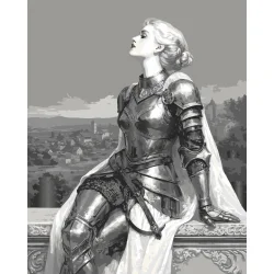 Картина за номерами "Вона, що обрала сталь" 10415-AC з металізованими фарбами 40х50 см