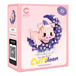 Дитячий конструктор Рожева свинка 8981 серії "Cute Moon", 474 деталі