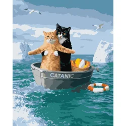 Картина за номерами "Котанік" ©arttem_illustration 11732-AC 50х40 см