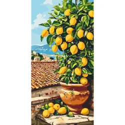 Картина за номерами "Цитрусове дерево (лимон)" LW5116, 40х80 см