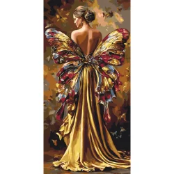 Картина за номерами "Тінь метелика" LW5201, 40х80 см