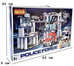 Конструктор "Поліція" (950 елм.) Великий поліцейський відділок / COGO