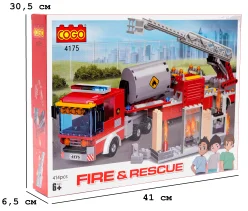 Конструктор "Пожежники" (415 елм.) Пожежна бригада / COGO
