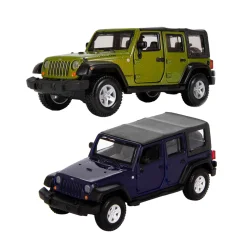 Автомодель - JEEP WRANGLER UNLIMITED RUBICON (асорті зелений металік, темно-синій 1:32)