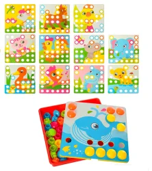 Дитяча розвиваюча мозаїка SK 0003, 35 фішок  0003A