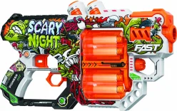 Іграшковий пістолет мех. з подвійним барабаном та м'як. набоями (12 шт.) (Ніч Страху)(31.5 х 18.5см)