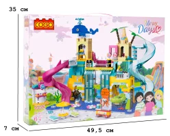 Конструктор "Дівчатка" (715 елм.) Аквапарк / COGO
