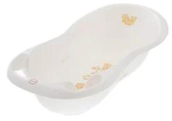Ванночка 102 см LUX "Ведмедики" зі зливом (Біла перлина)