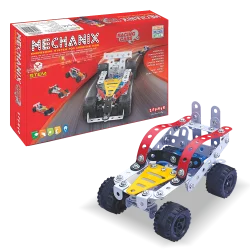 Металевий конструктор, розвиваючий "MECHANIX" Автомобілі (155 елм./15 моделей)