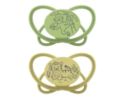 Пустушка "Мій метелик "  "Зелена Серія" (Зелений) (силікон) (від 0 до 6 місяців),(2 шт)/ NIP