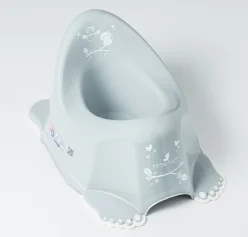 Горшок "Сова" з протиковзною гумою (Сірий)