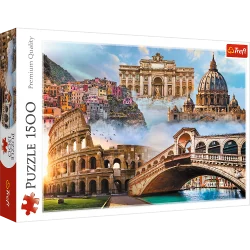 Пазли - (1500 елм.) - "Улюблені місця Італії" / Trefl