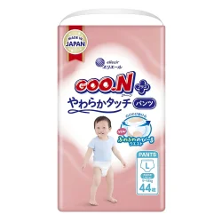 Трусики-підгузки GOO.N Plus для дітей 9-14 кг (розмір L, унісекс, 44 шт.)