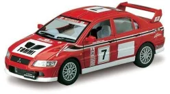 Колекційна машинка MITSUBISHI LANCER EVOLUTION VII WRC KT5048W (Red) інерційна