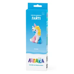 Набір пластиліну, що самостійно твердіє, ЛІПАКА - РАЙДУЖНІ ЄДИНОРОГИ: ЛАЙТІ