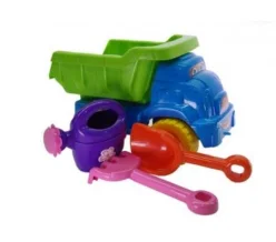 Ігровий набір для пісочниці №2 013565 з лійкою  Блакитний/Салатовий
