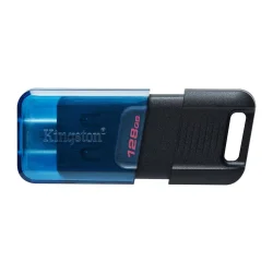 Флеш-накопичувач Kingston USB 3.2 DT 80M 128GB Type-C Black/Blue