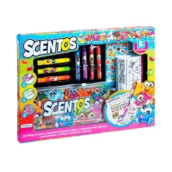 Ароматний набір для творчості - КУМЕДНА КОМПАНІЯ (маркери, воск.олівці, наліпки, розфарбовка)