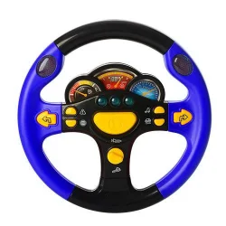 Дитячий автотренажер "Я теж рулю" 7737 музичний  Синій