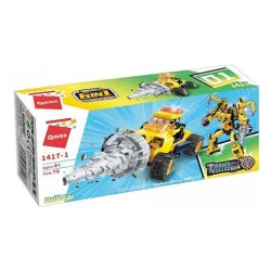Дитячий Конструктор Qman 1417-1-6 будтехніка, 79 дет  Drill Car