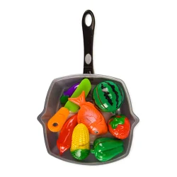 Іграшкові продукти на липучках 3016C зі сковородою  З кавуном