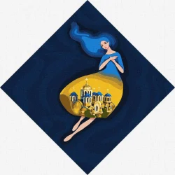 Картина за номерами "Берегиня Володимирська" Ідейка KHO4913 30х30 см