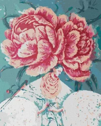 Картина за номерами "Квітуча душа" Ідейка KHO4927 40х50см