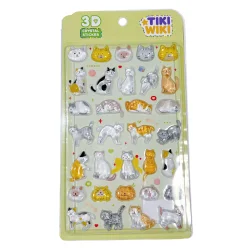 Набір 3D-наліпок TIKI WIKI серії "Crystal" – ТІКІ КОТИКИ