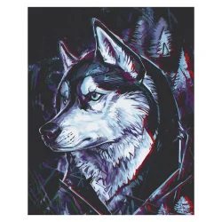 Картина за номерами "Друг Хаскі" Art Craft 11674-AC 40х50 см                                              